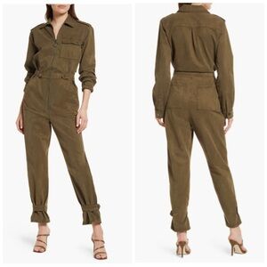 Good American Desert Flight Army Green Jumpsuit size 4 (XL) 217